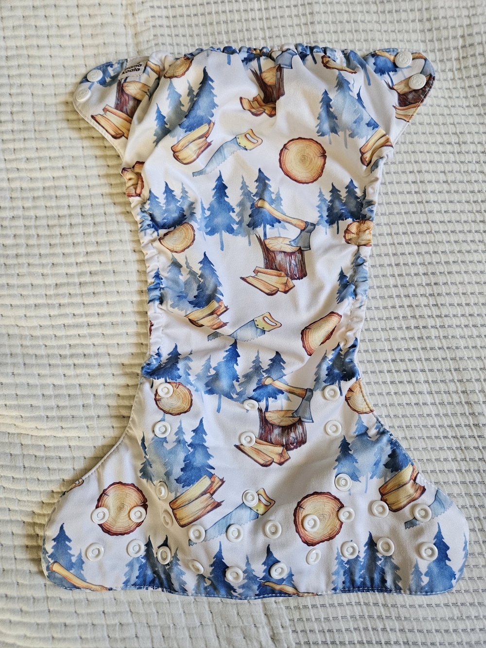Woodland Logs & Trees Cloth Diaper